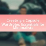 Creating a Capsule Wardrobe: Essentials for Minimalists