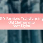 DIY Fashion: Transforming Old Clothes into New Styles