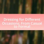 Dressing for Different Occasions: From Casual to Formal