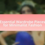 Essential Wardrobe Pieces for Minimalist Fashion