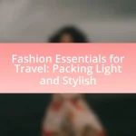 Fashion Essentials for Travel: Packing Light and Stylish