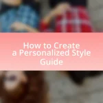 How to Create a Personalized Style Guide