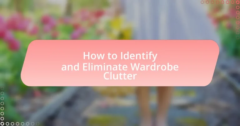 How to Identify and Eliminate Wardrobe Clutter
