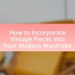 How to Incorporate Vintage Pieces into Your Modern Wardrobe