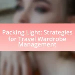 Packing Light: Strategies for Travel Wardrobe Management