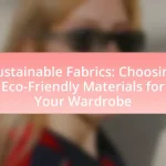 Sustainable Fabrics: Choosing Eco-Friendly Materials for Your Wardrobe