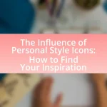 The Influence of Personal Style Icons: How to Find Your Inspiration