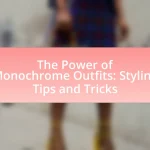 The Power of Monochrome Outfits: Styling Tips and Tricks