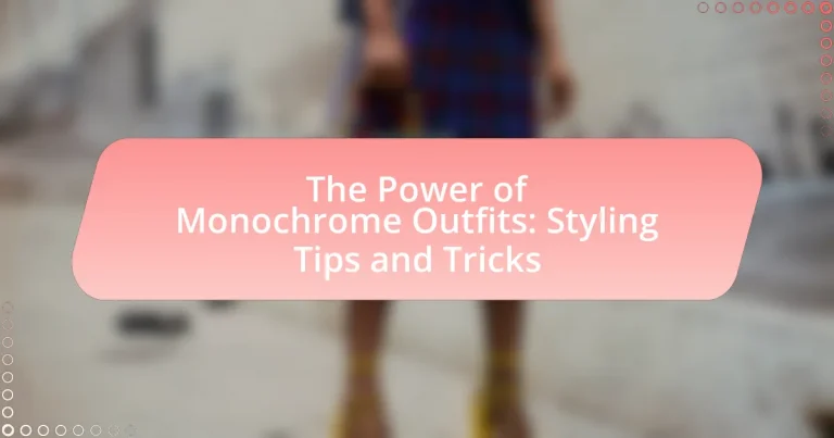 The Power of Monochrome Outfits: Styling Tips and Tricks