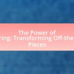 The Power of Tailoring: Transforming Off-the-Rack Pieces