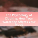 The Psychology of Clothing: How Your Wardrobe Affects Your Mood