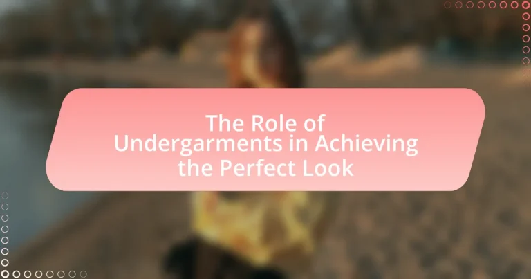 The Role of Undergarments in Achieving the Perfect Look