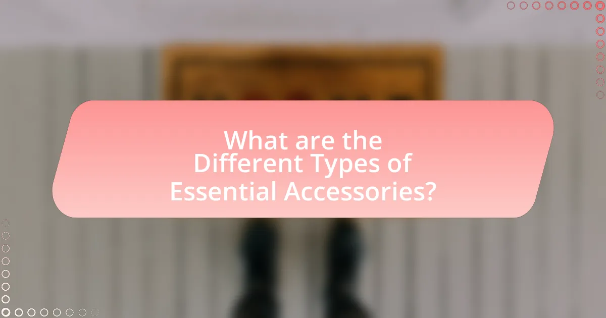 What are the Different Types of Essential Accessories?