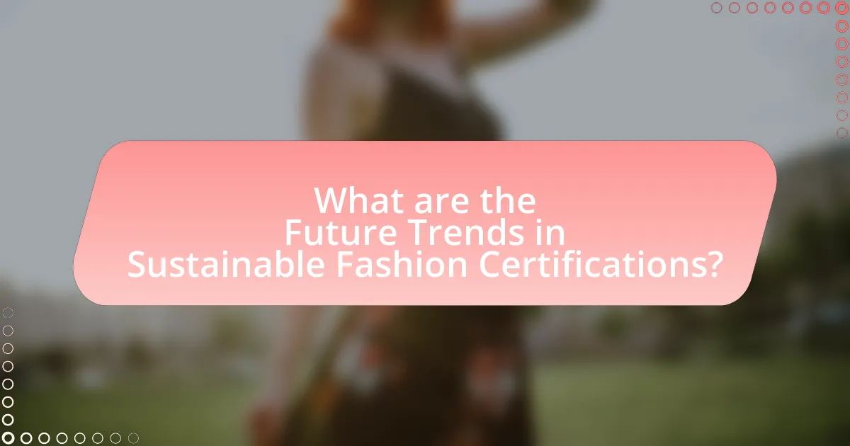 What are the Future Trends in Sustainable Fashion Certifications?