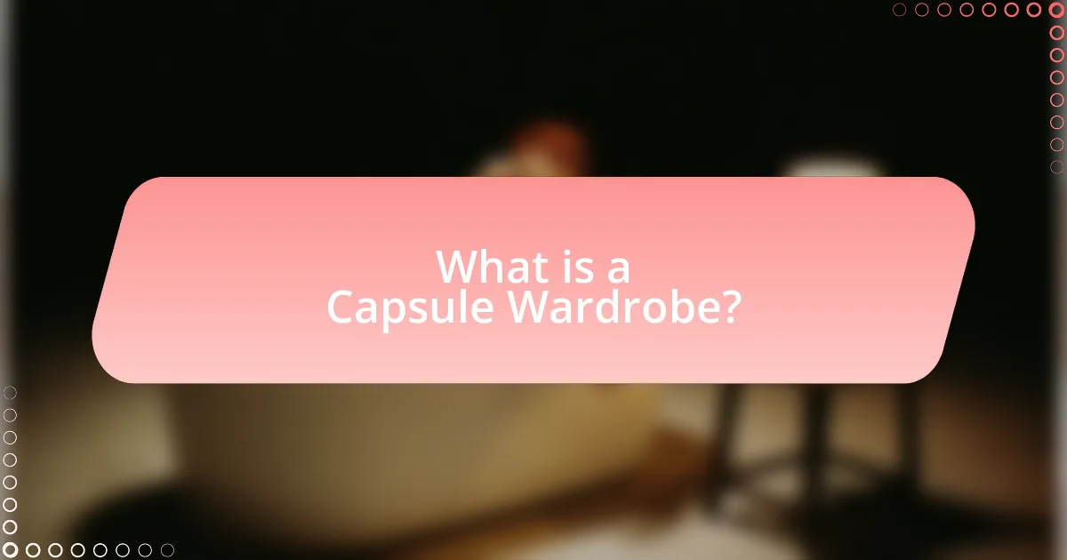 What is a Capsule Wardrobe?