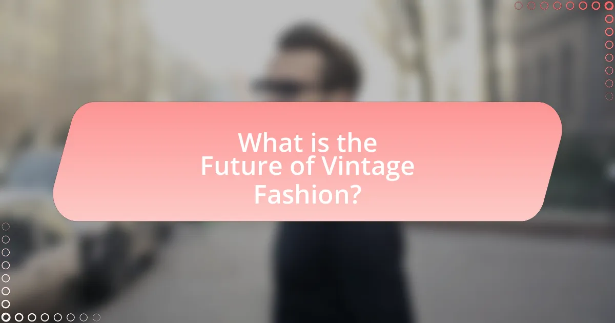 What is the Future of Vintage Fashion?